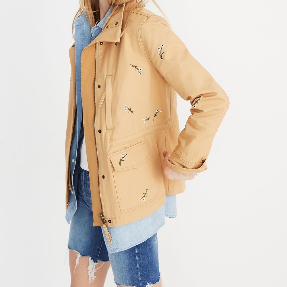 EUC worn once Madewell Embroidered Passage Jacket XS - Picture 2 of 7